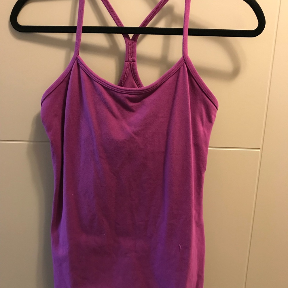 LULULEMON POWER Y TANK, size 6/8 purple
